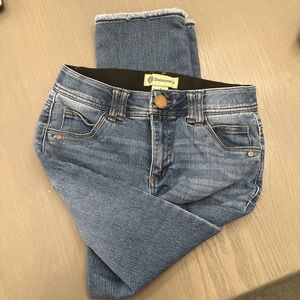 Democracy Distressed Bottom “Ab” Technology Jeans - sz 4